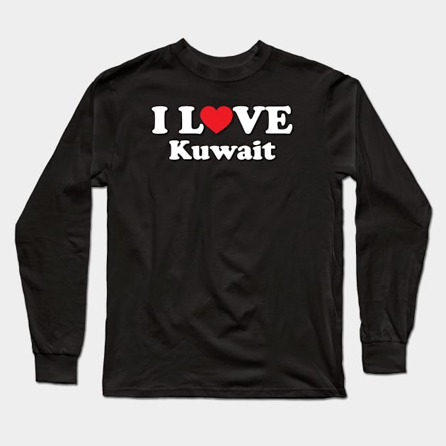 I Love Kuwait Long Sleeve T-Shirt by Ericokore